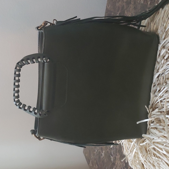 Faux Suede fringe/leather purse - Picture 17 of 17